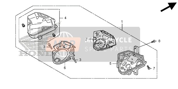 Honda SH300R 2013 METER (MPH) for a 2013 Honda SH300R